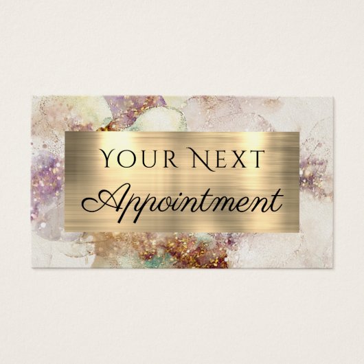 Karte für Aquarellbilder und Goldschmiedehaufen (Vorderseite)