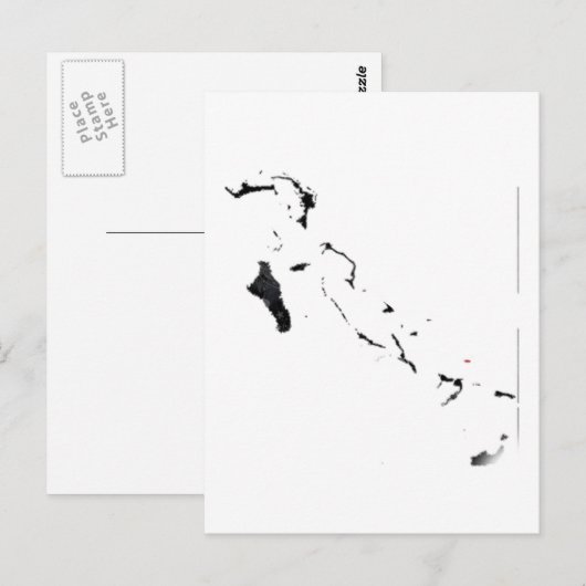 Karte für Bahamas (Vorne/Hinten)