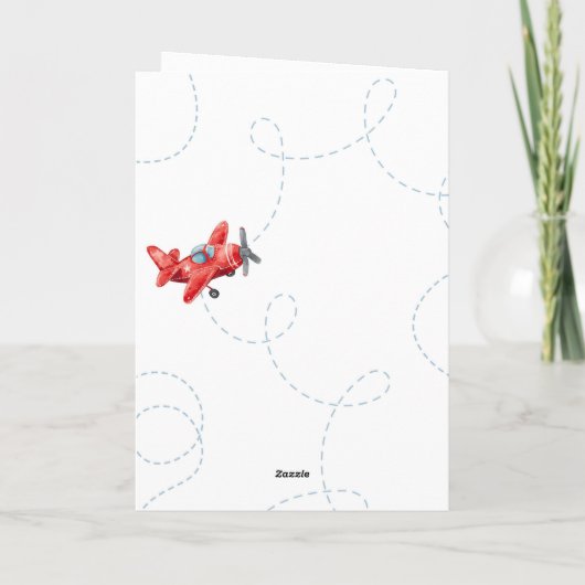 Karte für benutzerdefinierte gefaltete Flugzeuge d (Rückseite)