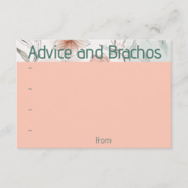 Karte für Blumenbehandlungen