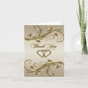 Karte für Dankesnote zur 50. Hochzeitstag-Feier