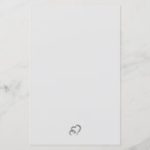 Karte für das Abendessen im Wasser (Rückseite)