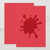 Karte für das flache Menü "Tomato Red Splash" - An (Vorne/Hinten)