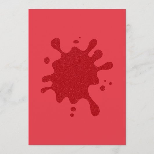Karte für das flache Menü "Tomato Red Splash" - An (Vorderseite)