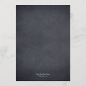 Karte für das Hochzeitmenü auf der Tafel (Rückseite)