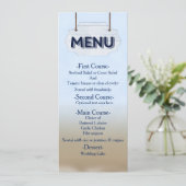 Karte für das Schild "Beach Wedding White Wood" (Stehend Vorderseite)