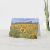 Karte für das Sonnenblumenfeld (Vorderseite)