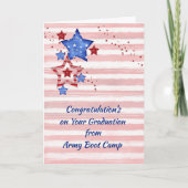 Karte für den Abschluss des Army Boot Camp (Vorderseite)