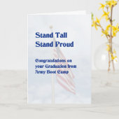 Karte für den Abschluss des Army Boot Camp (Gelbe Blume)
