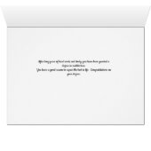 Karte für den Abschluss in Architektur (Innenansicht Horizontal (Unten))