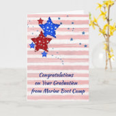 Karte für den Abschluss vom Marine Boot Camp (Gelbe Blume)