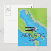 Karte für den Adriakanal (Vorne/Hinten)