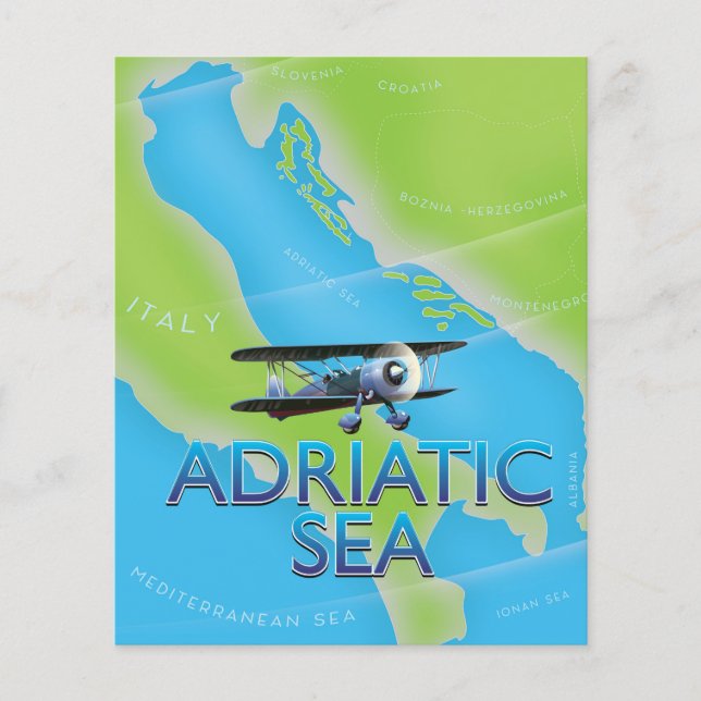 Karte für den Adriakanal (Vorderseite)