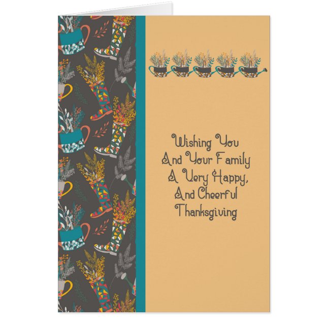 Karte für den Fall des Erntedanks (Vorne)