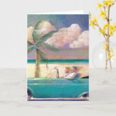 Karte für den Florida Road-Trip (Gelbe Blume)