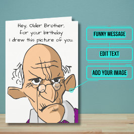 Karte für den Geburtstag eines älteren Bruders