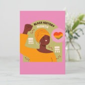 Karte für den Monat der Schwarzen Geschichte - Ein (Stehend Vorderseite)