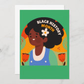 Karte für den Monat der Schwarzen Geschichte - unb (Vorne/Hinten)