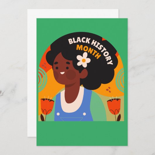 Karte für den Monat der Schwarzen Geschichte - unb (Vorne/Hinten)