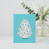 Karte für den Urlaub im Flachbaum des Mid Century (Stehend Vorderseite)