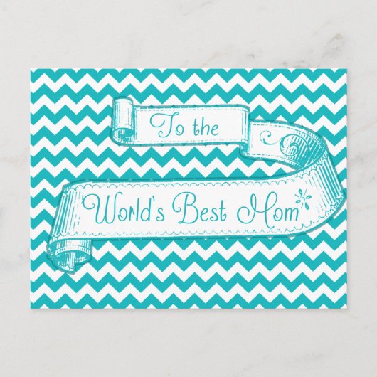 Karte für den Weltmüttertag der besten Mama (Vorderseite)