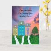 Karte für die Ablegung der Prüfung durch den Realt (Gelbe Blume)