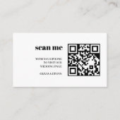 Karte für die Antwort auf einer Hochzeitswebsite (Rückseite)