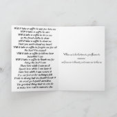 Karte für die Beförderung (Innenseite)