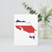 Karte für die Flagge Costa Ricas (Stehend Vorderseite)