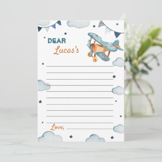 Karte für die Flugzeitkapsel (Stehend Vorderseite)