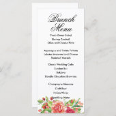 Karte für die Hochzeitskampagne in Rosa und Pfirsi (Vorne/Hinten)