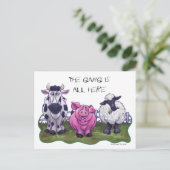 Karte für die landwirtschaftliche Post (Stehend Vorderseite)