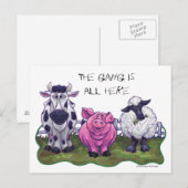 Karte für die landwirtschaftliche Post (Vorne/Hinten)