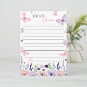 Karte für die Meldung "Flora-Time" im Schmetterlin (Stehend Vorderseite)