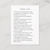 Karte für die Mikrofonvorsorge (Rückseite)