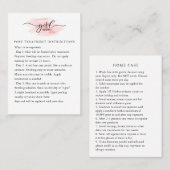 Karte für die Mikrofonvorsorge (Vorne/Hinten)