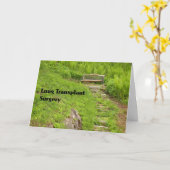 Karte für die Operation Lung Transplant (Gelbe Blume)