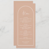 Karte für die Taufe des langen rosa Archs (Vorne/Hinten)