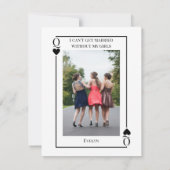 Karte für die Trauzeugin Las Vegas (Rückseite)