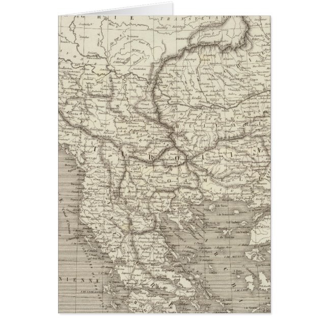 Karte für die Türkei und Griechenland (Vorne)