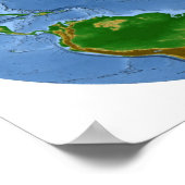 Karte für die Vegetation im Nordatlantik Poster (Ecke)