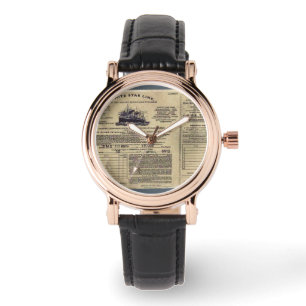 Karte für Effektivwert titanisch Armbanduhr