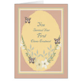 Karte für eine Erste Chemo-Blume (Vorne)