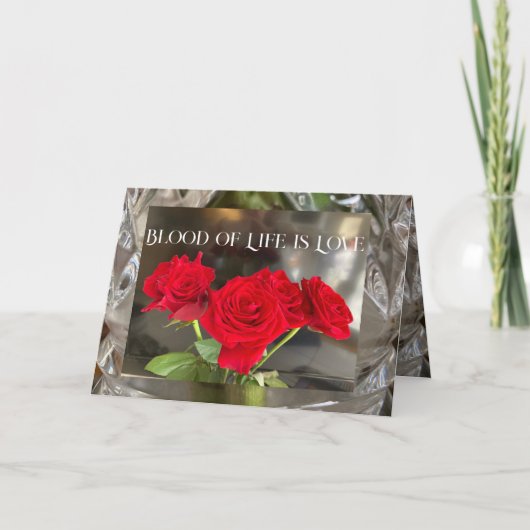 Karte für eine geliebte Person oder Ehe-Verlobung (Vorderseite)