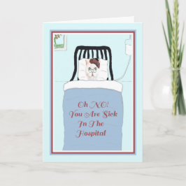 Karte für eine Katze im Tierkrankenhaus