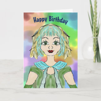 Karte für einen 13. Geburtstag für die Große Enkel