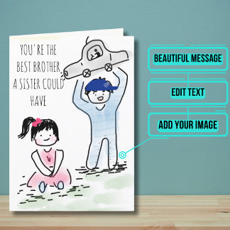 Karte für einen Bruder aus einer Schwester