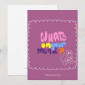 Karte für einen Freund (Vorne/Hinten)