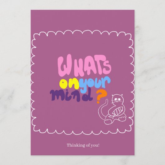 Karte für einen Freund (Vorderseite)