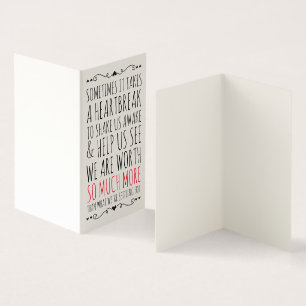 Karte für einen gebrochenen Freund